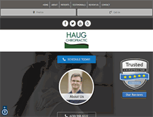 Tablet Screenshot of haugchiropractic.com